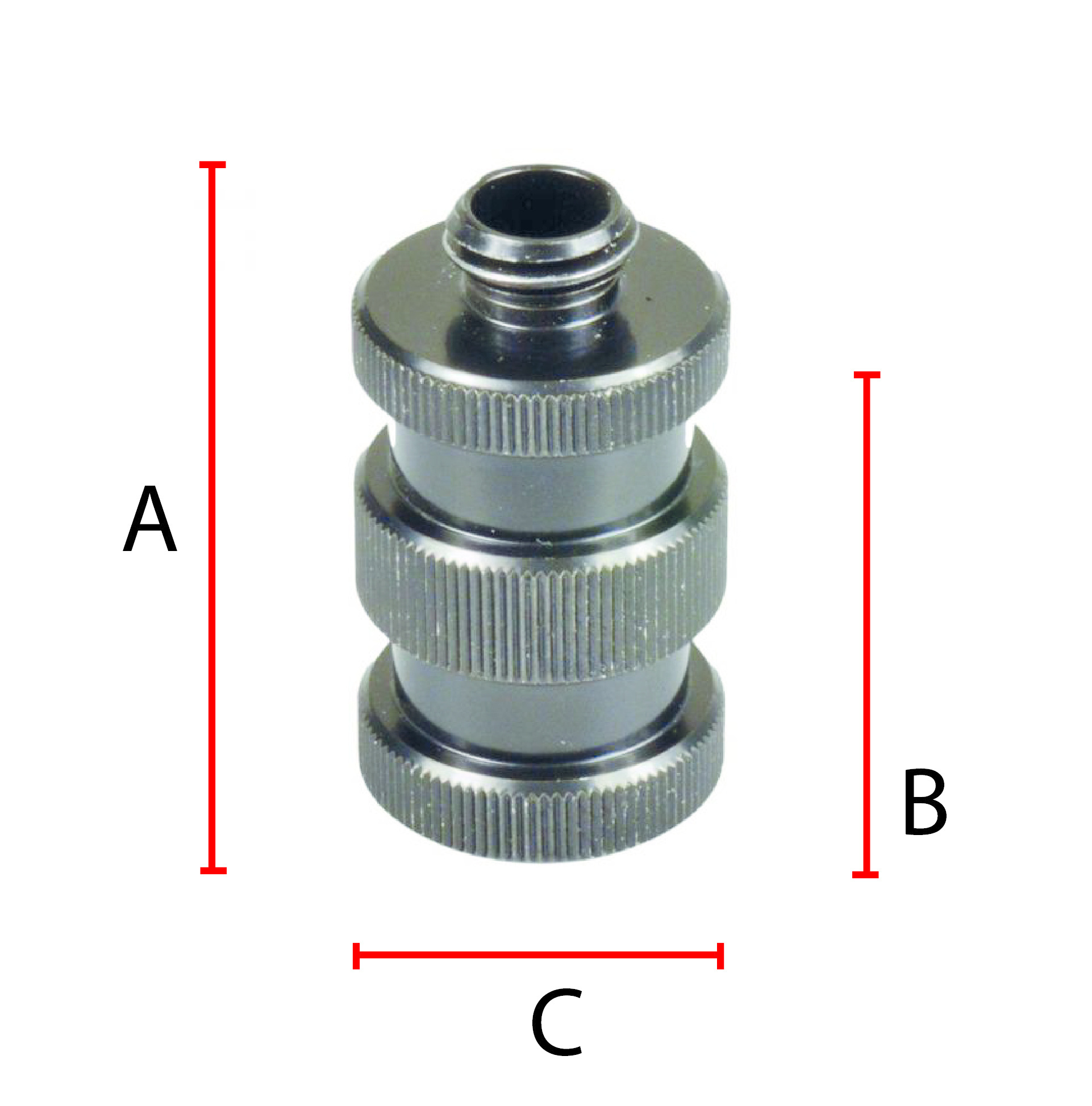 Adapter 5/8" naar 5/8" verlengstuk