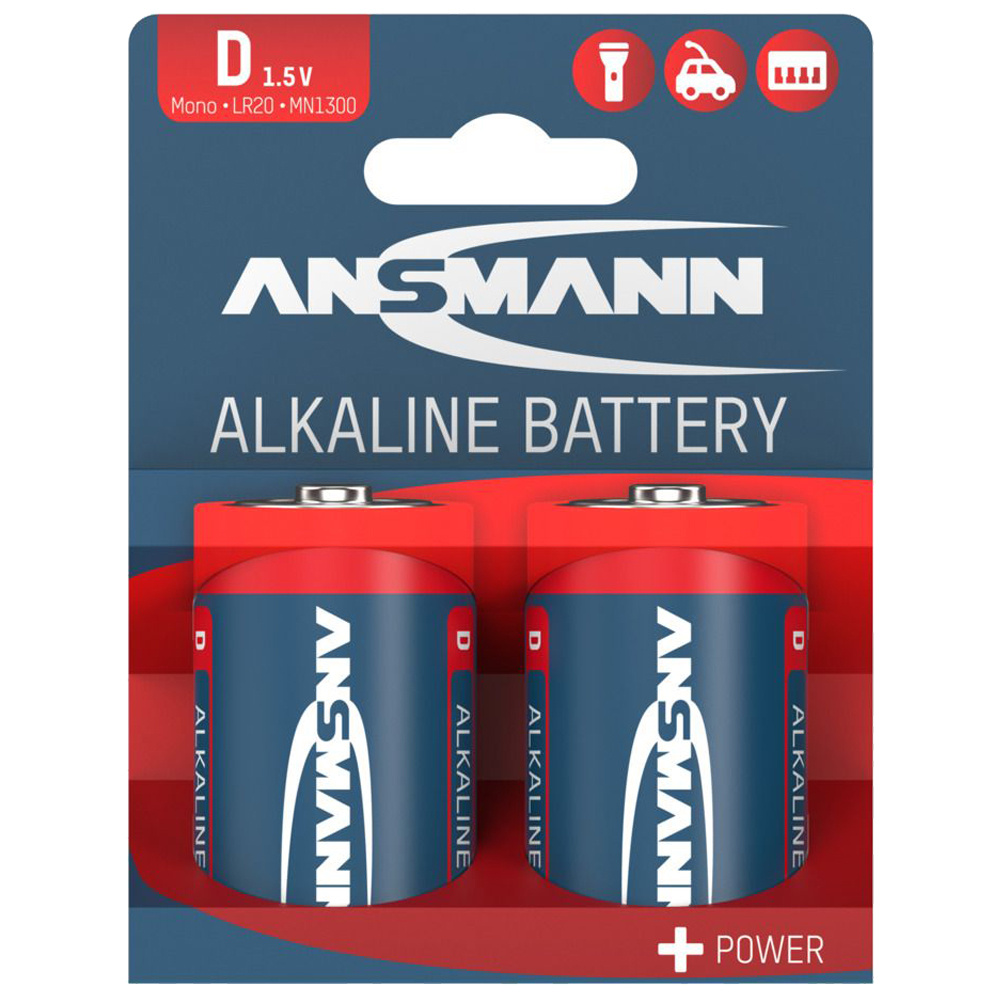 2x D-Cell Batterij Alkaline