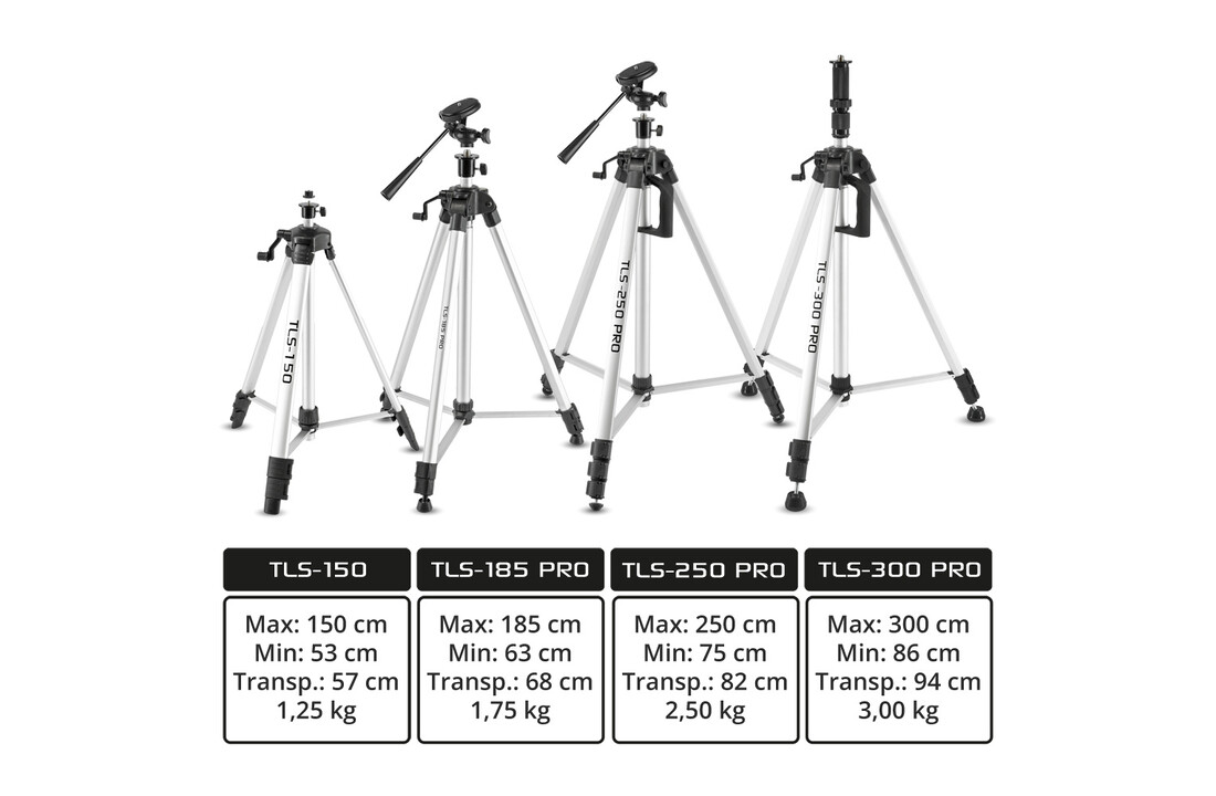 TLS-300 PRO Robuust Statief