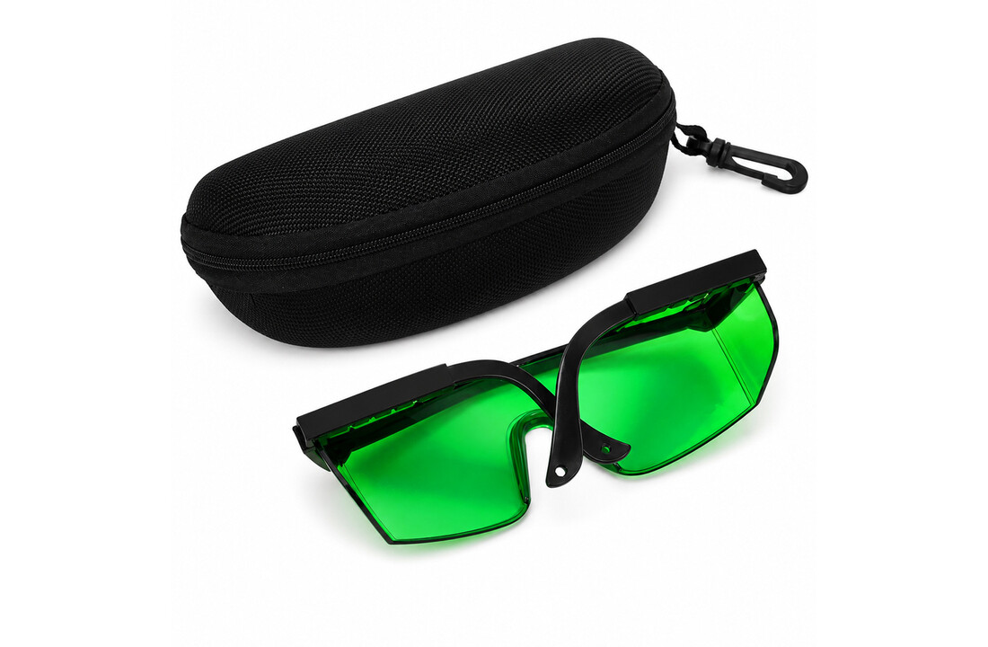Laserbril Groen + Etui