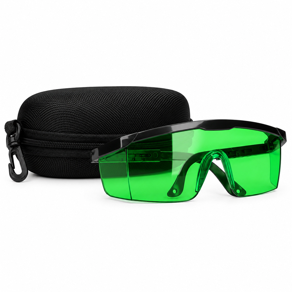 Laserbril Groen + Etui