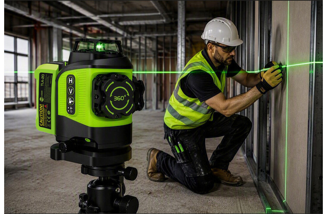 X3DP PRO 3x360° 3D Lijnlaser Groen