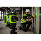X3DP PRO 3x360° 3D Lijnlaser Groen