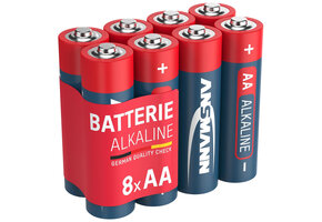 8x AA Alkaline Batterij
