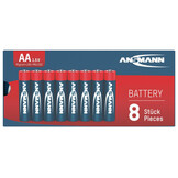 8x AA Alkaline Batterij Doosje