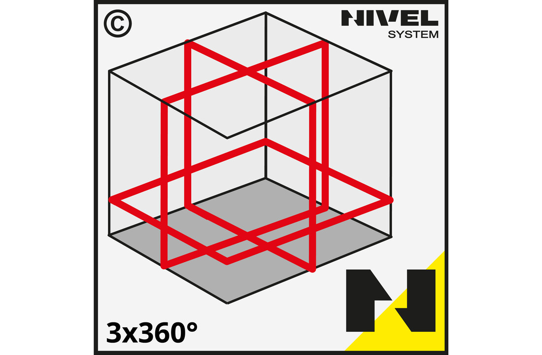 CLx3R 3x360° Lijnlaser Rood