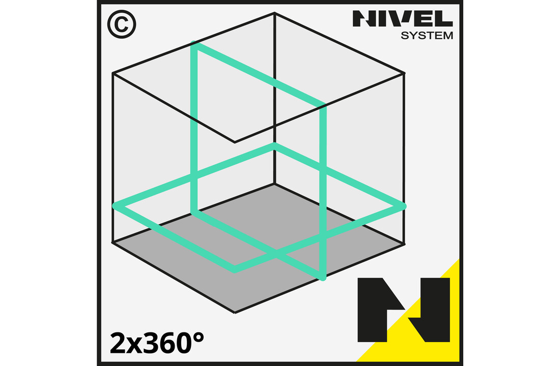 CL2B 2x360° Lijnlaser Blauw