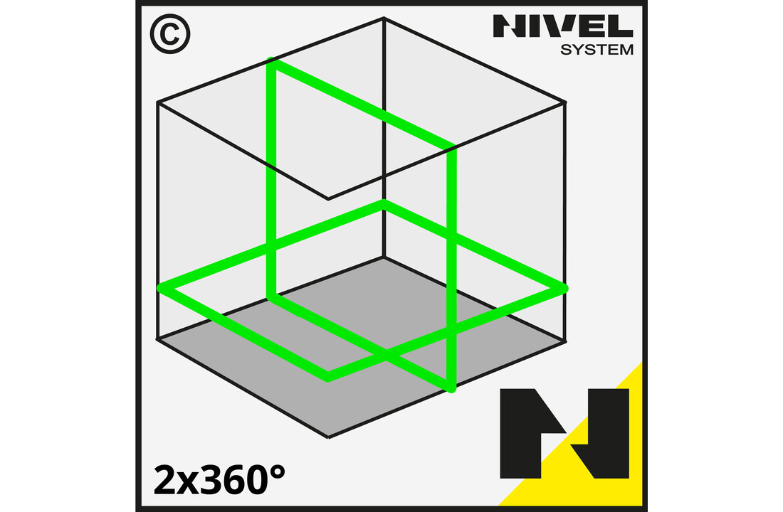 CL2G 2x360° Lijnlaser Groen