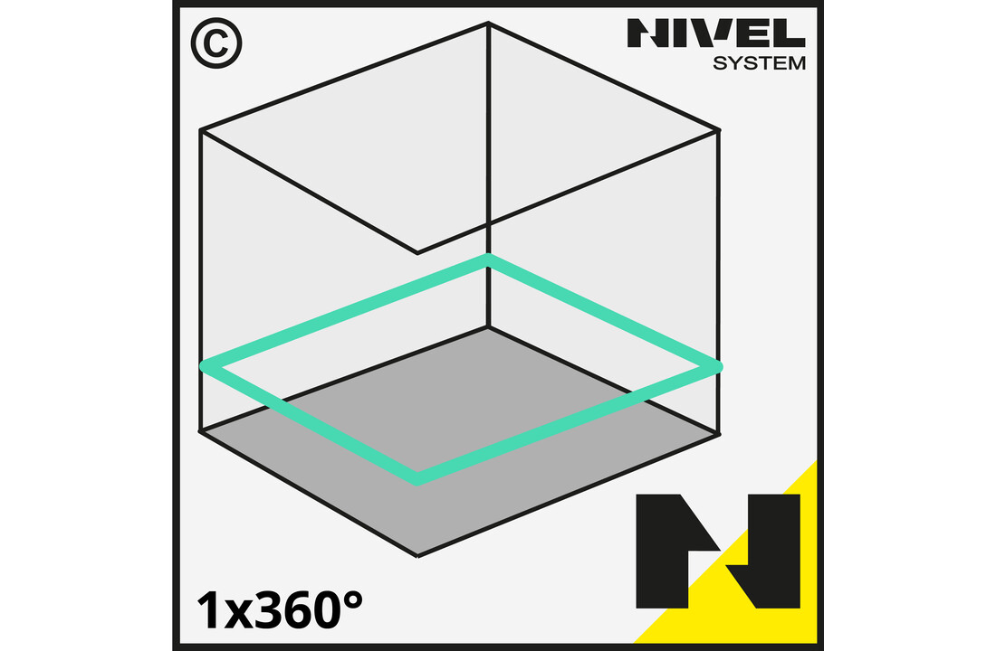 CL1B 1x360° Lijnlaser Blauw