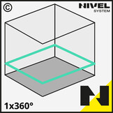 CL1B 1x360° Lijnlaser Blauw