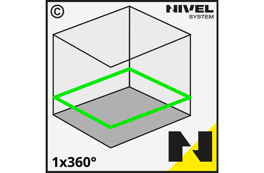 CL1G 1x360° Lijnlaser Groen