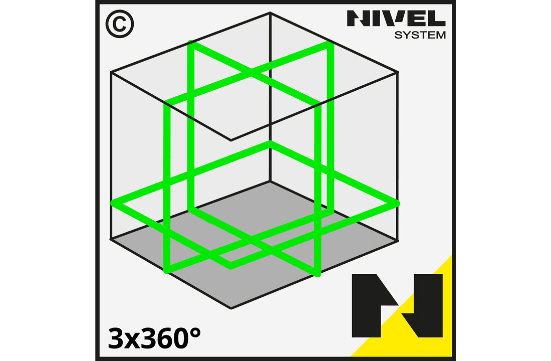 CLx3G 3x360° Lijnlaser Groen