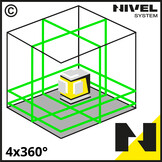 CL4G 4x360° Lijnlaser Groen