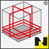 CL5R 4x360° Elektronische Lijnlaser Rood