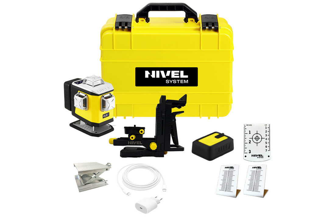 CL5R 4x360° Elektronische Lijnlaser Rood