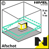 CL5B 4x360° Elektronische Lijnlaser Blauw