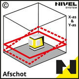 CL5R 4x360° Elektronische Lijnlaser Rood