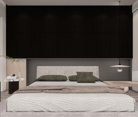 Oppio €10,- PER PANEEL - 60x60 cm ZWART Eiken akoestische wand panelen lattenwand met Vilt Oppio €10,- PER PANEEL - 60x60 cm ZWART Eiken akoestische wand panelen lattenwand met Vilt