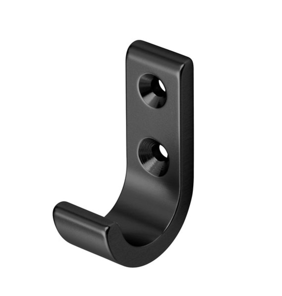 Haak voor Akupanel - Mat Zwart Haak voor Akupanel - Mat Zwart