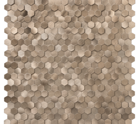 Oppio Geborsteld MINI Hexagon Bronce - Zelfklevend Mozaiek 308x298x4mm Oppio Geborsteld MINI Hexagon Bronce - Zelfklevend Mozaiek 308x298x4mm