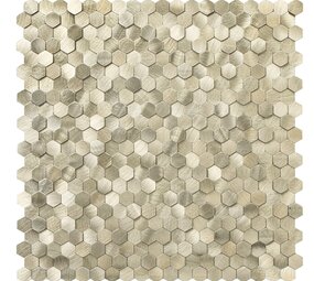 Oppio Geborsteld MINI Hexagon Goud - Zelfklevend Mozaiek 308x298x4mm Oppio Geborsteld MINI Hexagon Goud - Zelfklevend Mozaiek 308x298x4mm