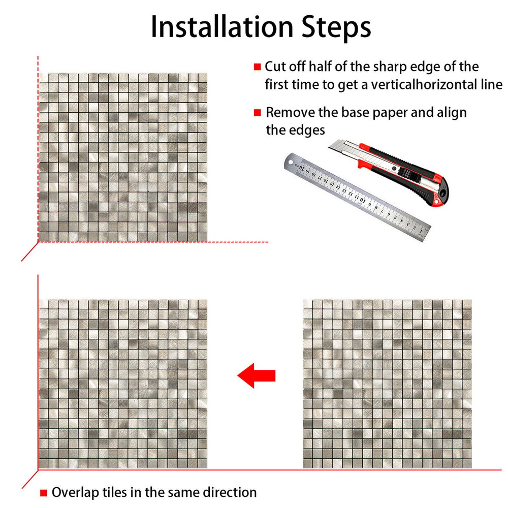 Oppio Geborsteld MINI blokjes Goud - Zelfklevend Mozaiek 265x265x4mm Oppio Geborsteld MINI blokjes Goud - Zelfklevend Mozaiek 265x265x4mm