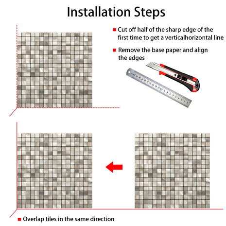 Oppio Geborsteld MINI blokjes Goud - Zelfklevend Mozaiek 265x265x4mm Oppio Geborsteld MINI blokjes Goud - Zelfklevend Mozaiek 265x265x4mm