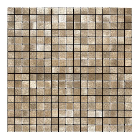 Oppio Geborsteld MINI blokjes Bronce - Zelfklevend Mozaiek 265x265x4mm Oppio Geborsteld MINI blokjes Bronce - Zelfklevend Mozaiek 265x265x4mm