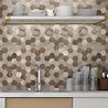 Oppio Bruin-Koper MIX HEXAGON - Zelfklevend Mozaiek 288x280x4mm Oppio Bruin-Koper MIX HEXAGON - Zelfklevend Mozaiek 288x280x4mm