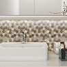 Oppio Bruin-Koper MIX HEXAGON - Zelfklevend Mozaiek 288x280x4mm Oppio Bruin-Koper MIX HEXAGON - Zelfklevend Mozaiek 288x280x4mm