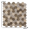 Oppio Bruin-Koper MIX HEXAGON - Zelfklevend Mozaiek 288x280x4mm Oppio Bruin-Koper MIX HEXAGON - Zelfklevend Mozaiek 288x280x4mm