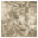 Oppio XL Geborsteld Goud - Grote blokken - Zelfklevend Mozaiek 305x305x4mm Oppio XL Geborsteld Goud - Grote blokken - Zelfklevend Mozaiek 305x305x4mm