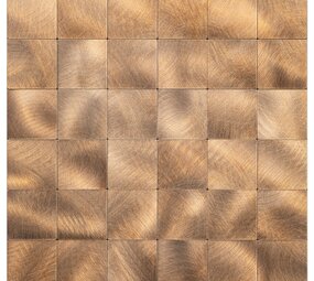 Oppio XL Geborsteld Brons - Grote blokken - Zelfklevend Mozaiek 305x305x4mm Oppio XL Geborsteld Brons - Grote blokken - Zelfklevend Mozaiek 305x305x4mm