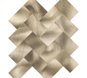 Oppio XL Visgraat Geborsteld Goud - Zelfklevend Mozaiek 272x240x4mm Oppio XL Visgraat Geborsteld Goud - Zelfklevend Mozaiek 272x240x4mm