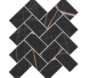 Oppio XL Visgraat Ceasar Black - Zelfklevend Mozaiek 272x240x4mm Oppio XL Visgraat Ceasar Black - Zelfklevend Mozaiek 272x240x4mm