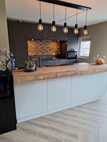 Oppio Taupe Natuursteen Wildverband - Zelfklevend Mozaiek 303x298x4mm