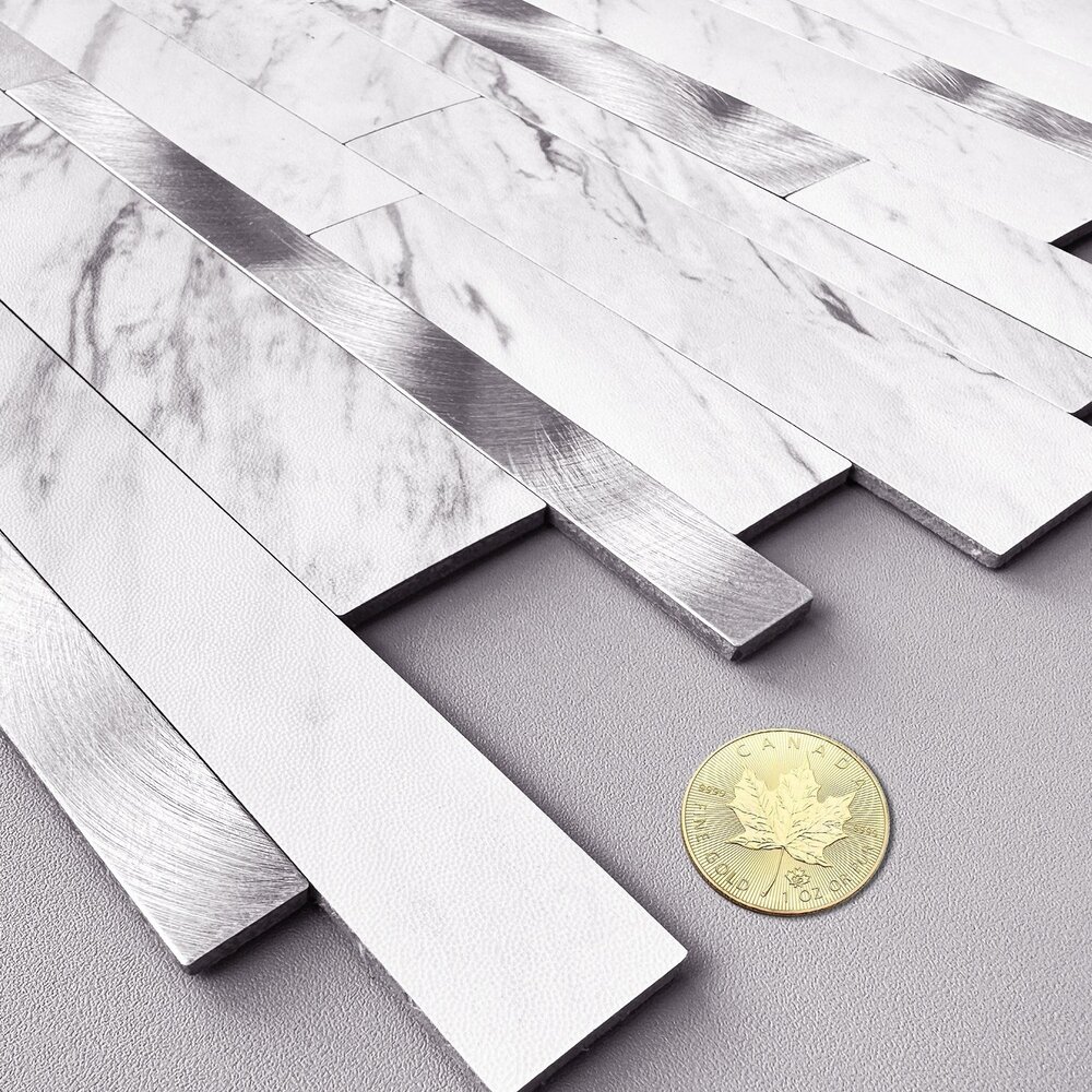 Oppio Wit marmerlook Natuursteen ALU Wildverband - Zelfklevend Mozaiek 303x298x4mm Oppio Wit marmerlook Natuursteen ALU Wildverband - Zelfklevend Mozaiek 303x298x4mm