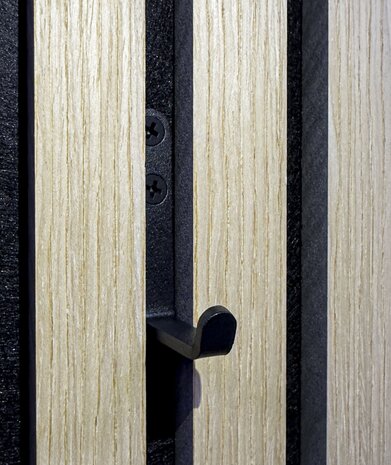 MODERN - Jashaak voor Akupanel - Mat Zwart ( Inclusief Schroeven )