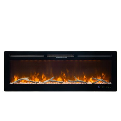 Oppio Paris - 127 CM INBOUW Elektrische Sfeerhaard MET VERWARMING + WIFI + APP FUNCTIE