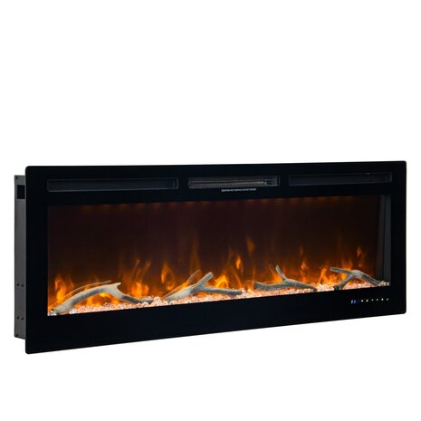 Oppio Paris - 127 CM INBOUW Elektrische Sfeerhaard MET VERWARMING + WIFI + APP FUNCTIE