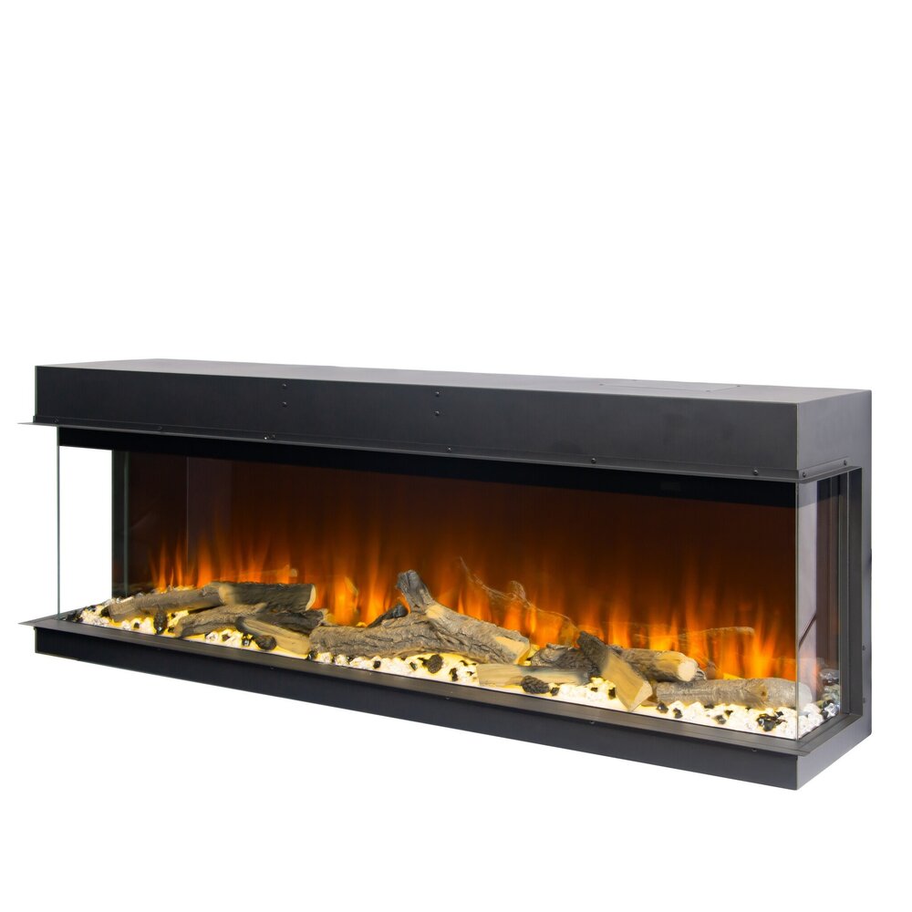 Oppio Amsterdam - 152 CM 3D INBOUW Elektrische Sfeerhaard MET VERWARMING + WIFI + APP FUNCTIE Oppio Amsterdam - 152 CM 3D INBOUW Elektrische Sfeerhaard MET VERWARMING + WIFI + APP FUNCTIE