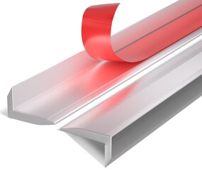 Oppio Eindprofiel tbv. Zelfklevend mozaiek ZILVER Oppio Eindprofiel tbv. Zelfklevend mozaiek ZILVER