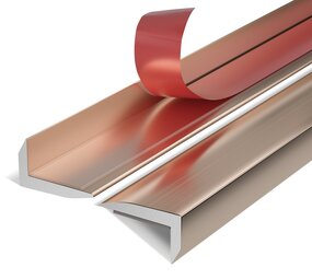 Oppio Eindprofiel tbv. Zelfklevend mozaiek GOUD Oppio Eindprofiel tbv. Zelfklevend mozaiek GOUD