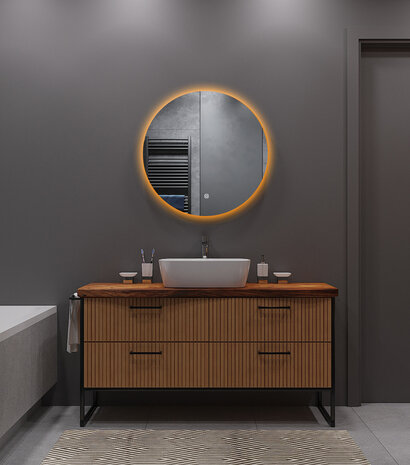 Oppio LUNA - 80 CM ( Randloos ) Badkamerspiegel met verlichting Oppio LUNA - 80 CM ( Randloos ) Badkamerspiegel met verlichting