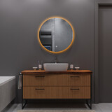 Oppio LUNA - 100 CM ( Randloos ) Badkamerspiegel met verlichting