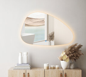 Oppio ARTSY - 60 CM ( Randloos ) Toilet / Badkamerspiegel met verlichting