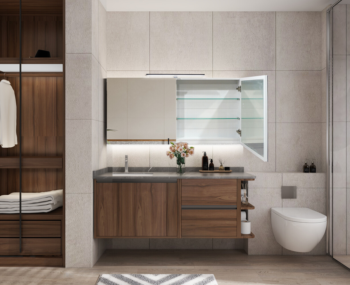 Oppio VANITY Spiegelkast 60x100 ( RANDLOOS ) Badkamerspiegel met verlichting Oppio VANITY Spiegelkast 60x100 ( RANDLOOS ) Badkamerspiegel met verlichting