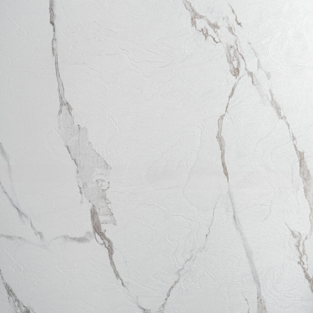 Oppio €54 PER PANEEL - 120x280x0,3 cm - PVC Wandpaneel MAT Calacatta Marmer Wit / Grijs