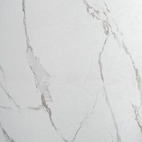 Oppio €54 PER PANEEL - 120x280x0,3 cm - PVC Wandpaneel MAT Calacatta Marmer Wit / Grijs