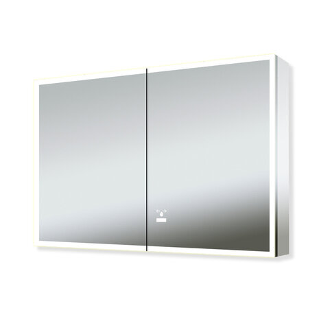 Oppio ZEYN Spiegelkast 80×70 Badkamerspiegel met verlichting